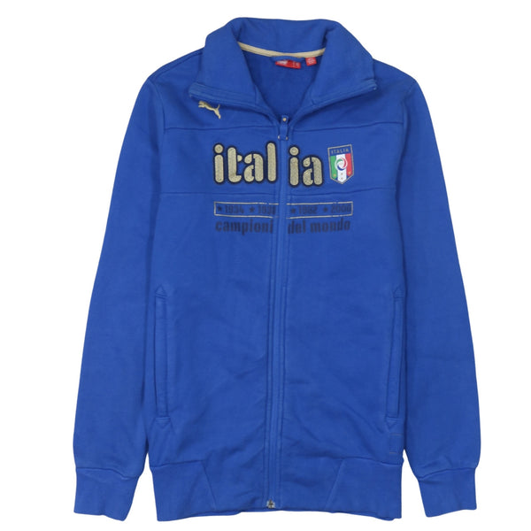 Puma 90's Italia Full Zip Up Sweatshirt Small Blue