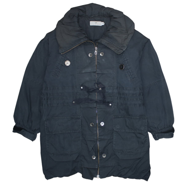 Adidas 90's Plain Full Zip Up Windbreaker Medium  Black