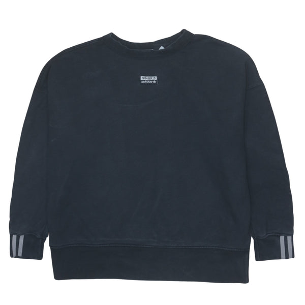 Adidas Vintage 90's Black Crew Neck Sweatshirt XXXLarge, Heavyweight