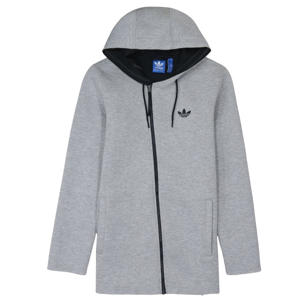 Adidas 90's Lightweight Full Zip Up Hoodie Small Grey