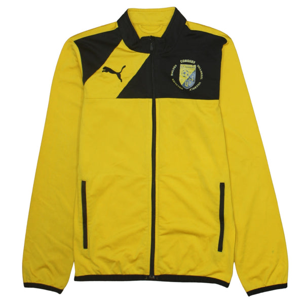 Puma 90's Lightweight Full Zip Up Sweatshirt XLarge Yellow