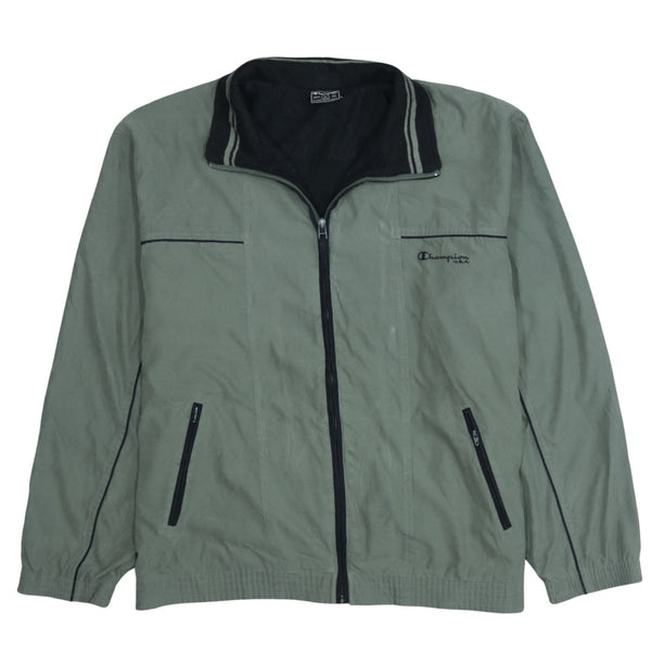 Vintage Champion 90s Green Lightweight Full Zip Windbreaker Jacket XL