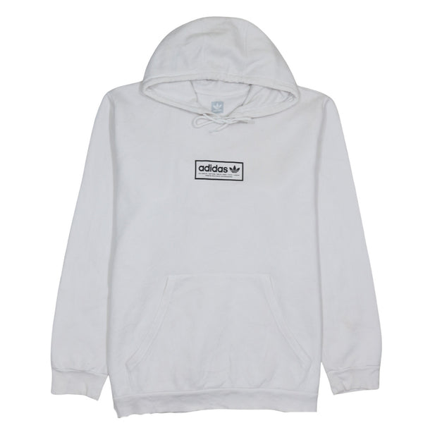 Adidas 90's DrawstrinPockets Pullover Hoodie XLarge White
