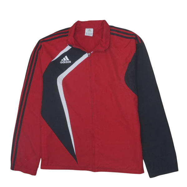 Adidas 90's Lightweight Full Zip Up Windbreaker Large Red
