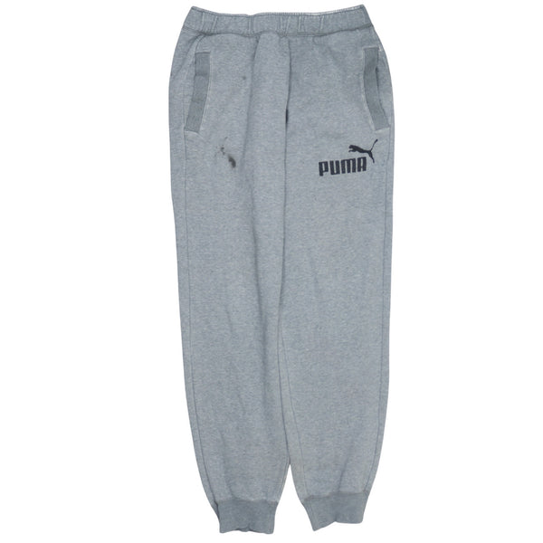 Puma 90s Grey Casual Joggers Sweatpants Men's Medium Cotton