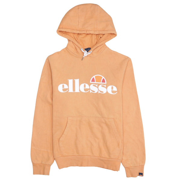 Ellesse 90's Spellout Pullover Hoodie Large  Orange