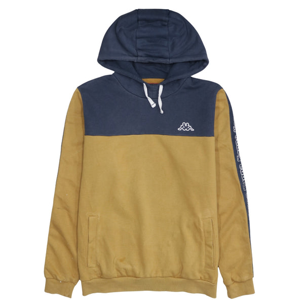 Kappa 90's Lightweight Pullover Hoodie Large Navy Blue