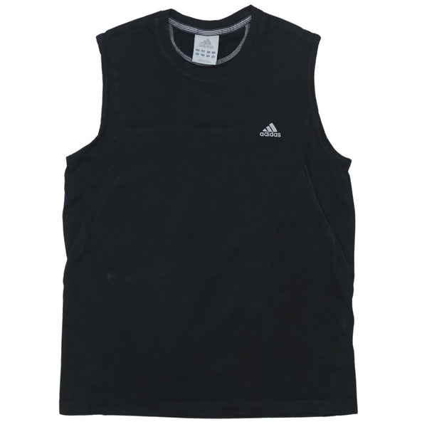 Adidas 90's Vest Sleeveless Crew Neck Gilet Medium Black