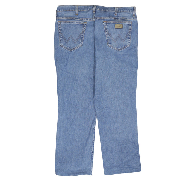 Wrangler 90's Lightwash Straight Leg Baggy Jeans / Pants 38 Blue