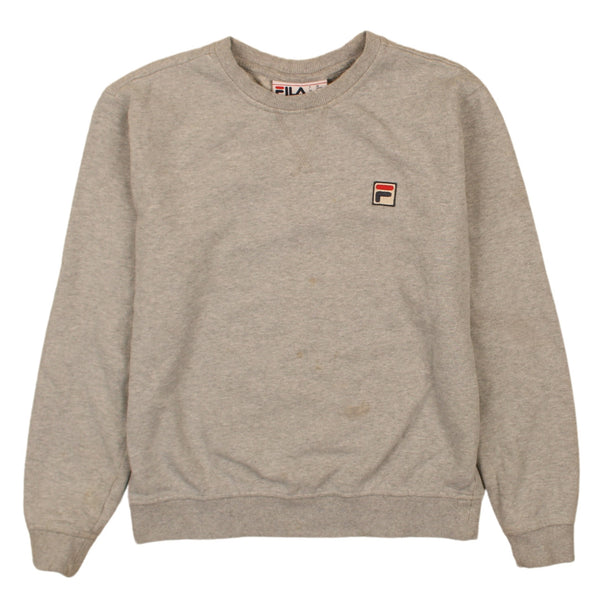 Fila 90's Heavyweight Crew Neck Sweatshirt Small Grey