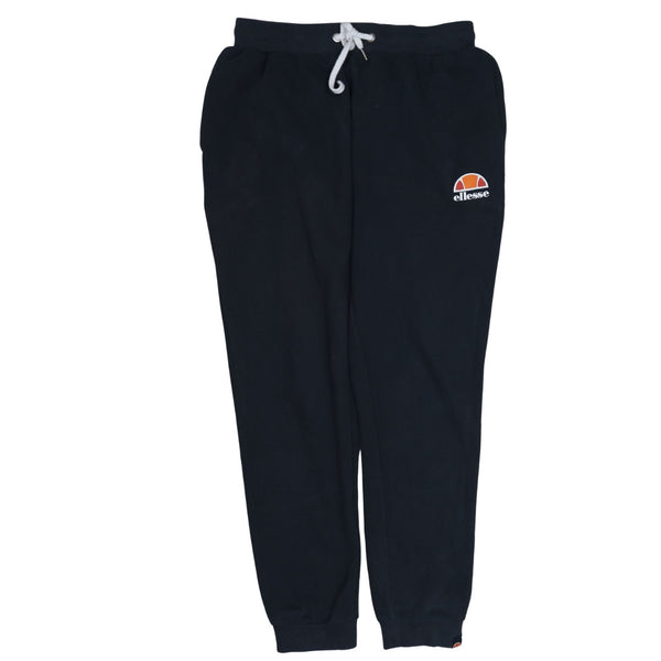 Ellesse 90's Rib Cuff Casual Joggers / Sweatpants XLarge Black