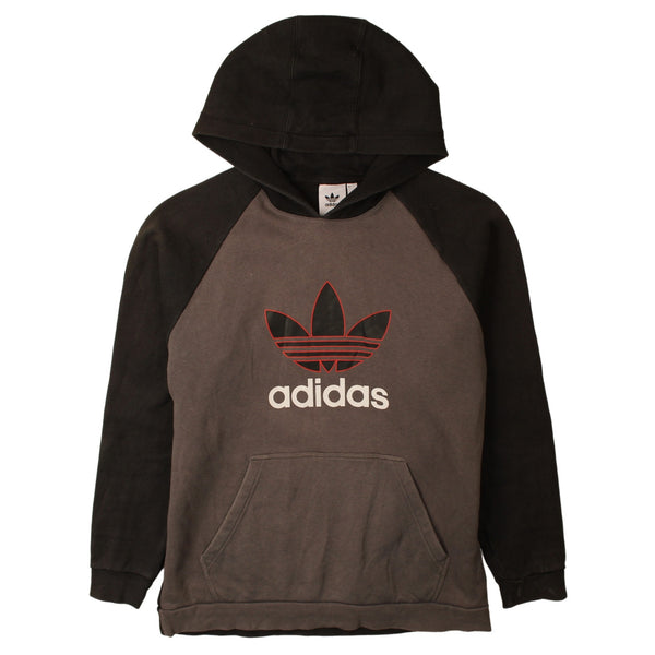 Adidas 90's Spellout Pullover Hoodie XLarge Black