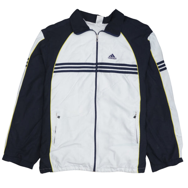 Adidas 90's Lightweight Full Zip Up Windbreaker Large  White