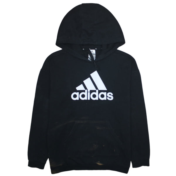 Adidas 90's Spellout Pullover Hoodie Small Black