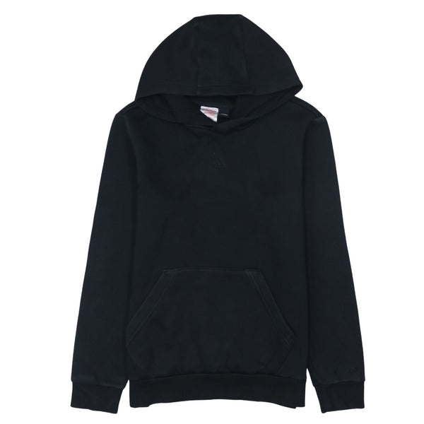 Adidas 90's Drawstring Pockets Pullover Hoodie Large Black