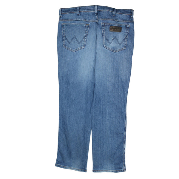 Wrangler 90's Lightwash Straight Leg Baggy Jeans / Pants 38 Blue