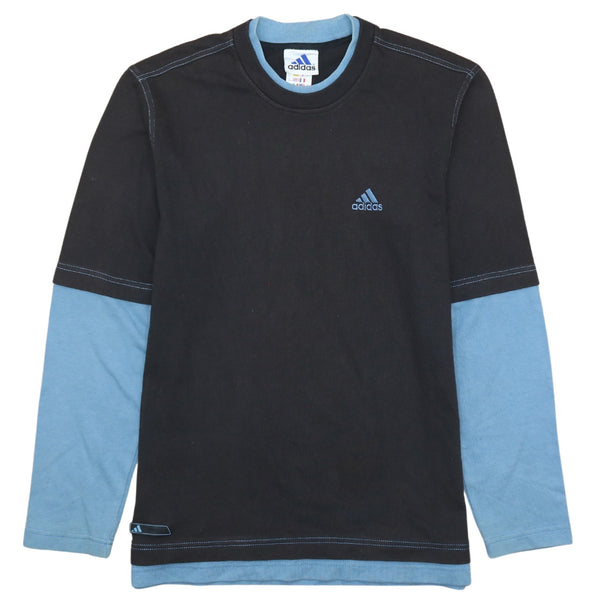 Adidas 90's Heavyweight Crew Neck Sweatshirt Small Black