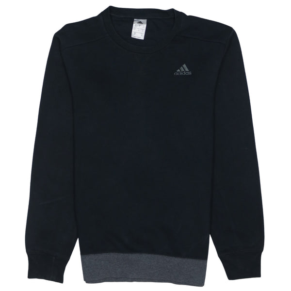 Adidas 90's Lightweight Crew Neck Sweatshirt Small Black