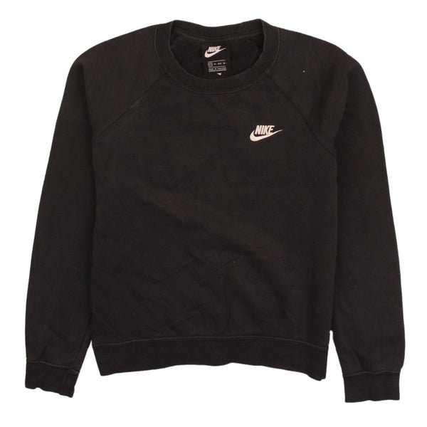 Nike 90's Black Swoosh Crew Neck Sweatshirt Men's XSmall Vintage