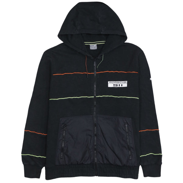 Puma 90's Sportswear Full Zip Up Hoodie XLarge Black