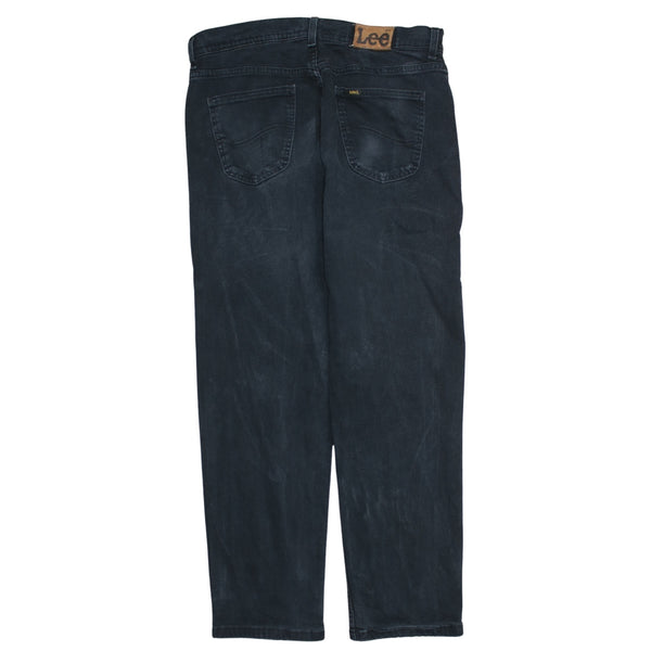 Lee 90's Flat Front Casual Trousers / Pants 34 Black