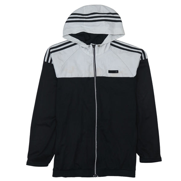 Adidas 90's Sportswear Full Zip Up Hoodie Medium Black