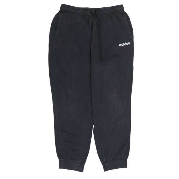 Adidas 90's Elasticated Waistband Drawstrings Casual Joggers / Sweatpants 30 Black