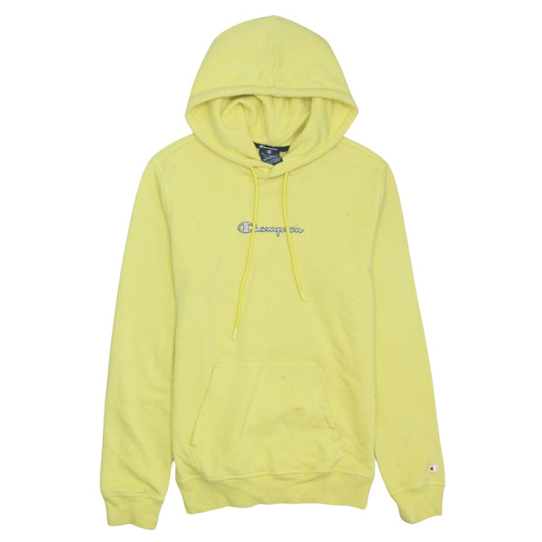 Champion Vintage 90's Yellow Pullover Hoodie XSmall - Drawstring, Pockets
