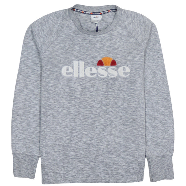 Ellesse 90's Spellout Crew Neck Sweatshirt Medium Grey