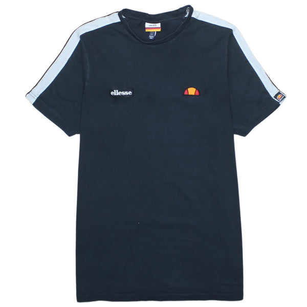 Ellesse Vintage 90's Women's Large Black Crew Neck T-Shirt, Cotton, New