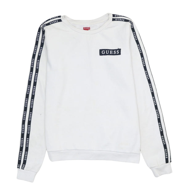 Vintage 90's Guess Heavyweight Crew Neck Sweatshirt Small White