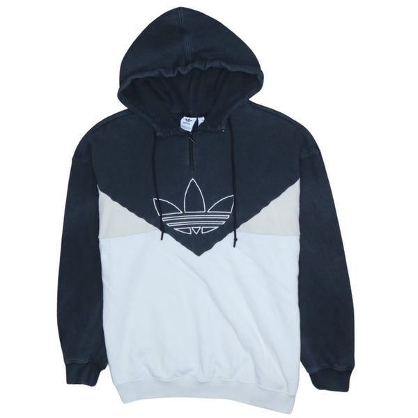 Adidas 90's Black Spellout Pullover Hoodie Women's XXLarge