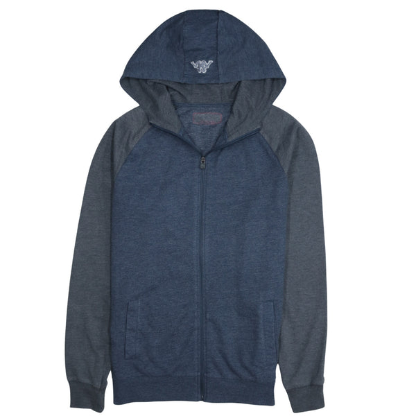 Kappa 90's Vintage Sportswear Full Zip Hoodie Small Navy Blue