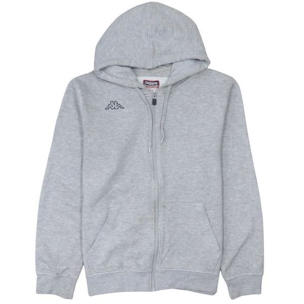 Kappa 90's Lightweight Full Zip Up Hoodie Medium Grey