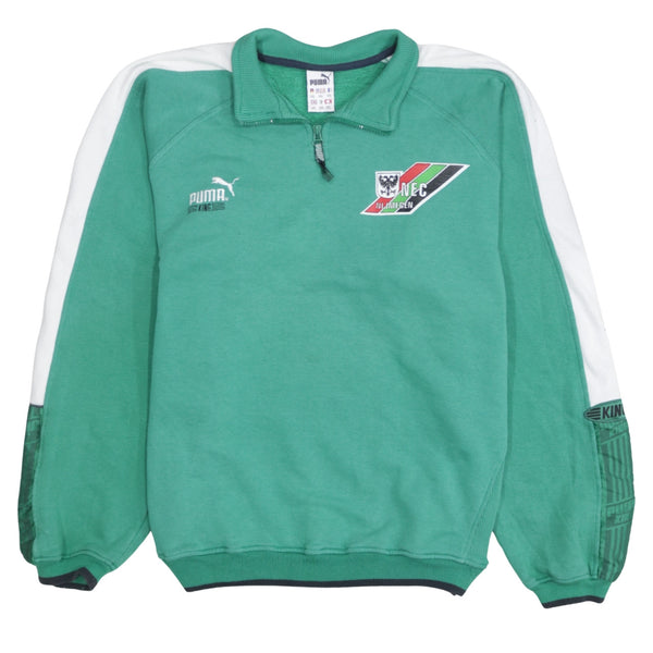 Puma 90's Lightweight Quarter Zip Sweatshirt XXLarge (2XL) Green