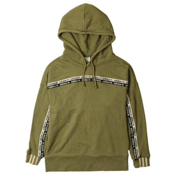 Adidas Vintage 90's Women's Small Green Pullover Hoodie Relaxed Fit