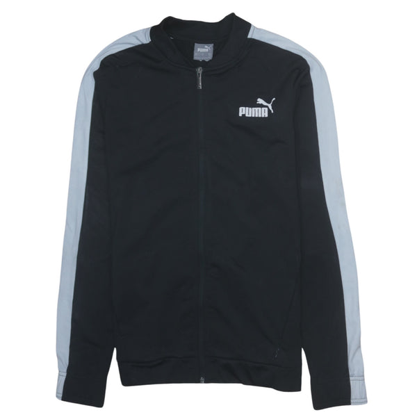 Puma 90's Black Lightweight Zip-Up Vintage Sweatshirt Men's Small