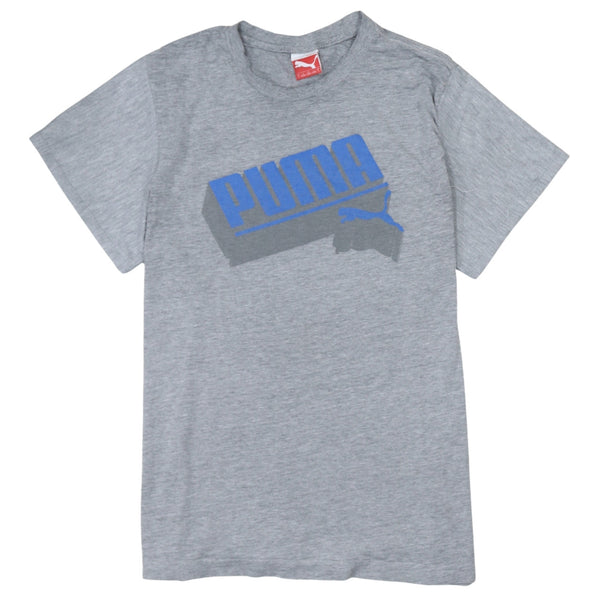 Puma 90's Spellout Short Sleeves T Shirt Large Grey