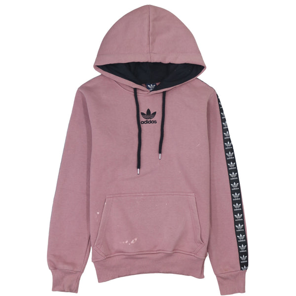 Adidas 90's Vintage Lightweight Pink Pullover Hoodie Men's Small