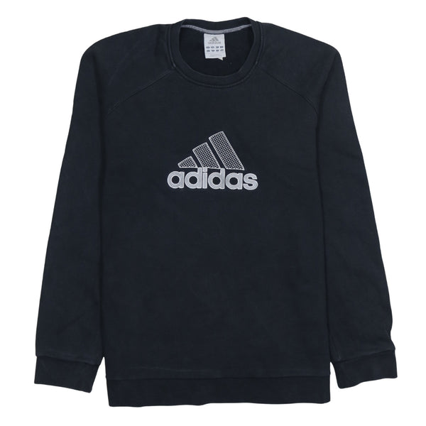 Adidas 90's Spellout Crew Neck Sweatshirt Large Black