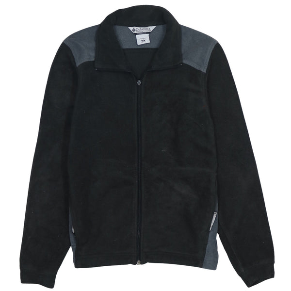 Columbia 90's Hiking Warm Black Full Zip Fleece Jumper Women's Medium