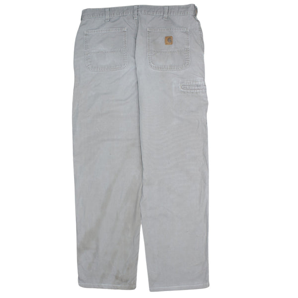 Carhartt 90's Baggy Trousers Pants Drawstring Pockets Beige 36