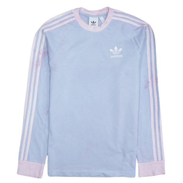 Adidas 90's Blue XSmall Striped Sleeve Crew Neck Sweatshirt