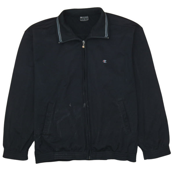 Champion 90's Men's Black Heavyweight Full Zip Sweatshirt Large