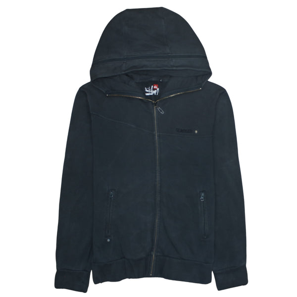 QuikSilver 90's Sportswear Full Zip Up Hoodie Large Black