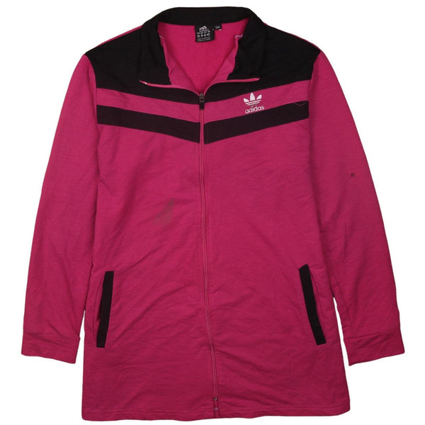 Adidas 90's Pink Heavyweight Full Zip Sweatshirt Women's XXL 2XL