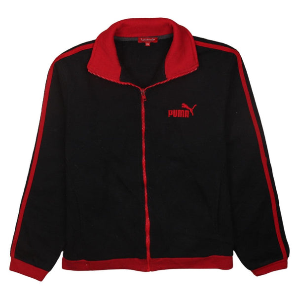 Puma 90's Black XXL Full Zip Vintage Sweatshirt for Women