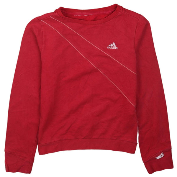 Adidas Vintage 90's Red Heavyweight Crew Neck Sweatshirt Women's XS