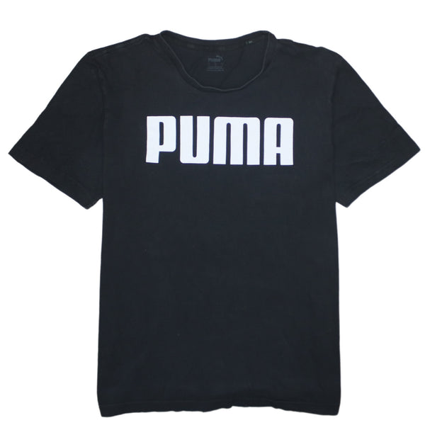 Puma 90's Spellout Short Sleeves T Shirt Large Black