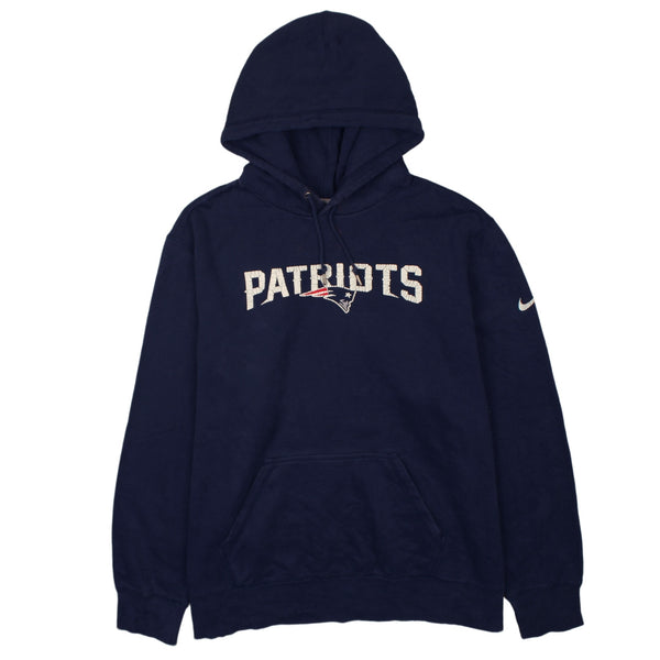 Nike 90's Patriots Pullover Hoodie XXLarge (2XL) Navy Blue
